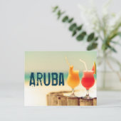 Aruba cocktails briefkaart (Staand voorkant)