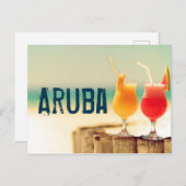 Aruba cocktails briefkaart (Voorkant / Achterkant)