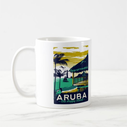 Aruba Coffee-Mok - formaat 11oz Koffiemok (Links)