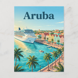 Aruba Cruisehaven, Oranjestad Aruba Briefkaart