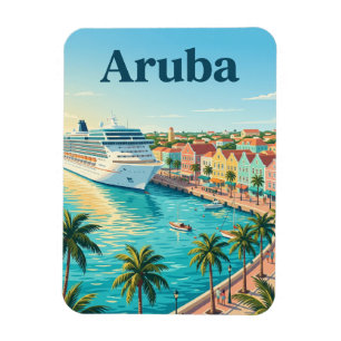 Aruba Cruisehaven, Oranjestad Aruba Magneet