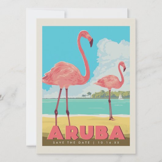 Aruba | Datum opslaan Save The Date (Voorkant)