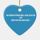 ARUBA, DE CARIBBEAN-BEACH LOVER GIFT ORNAMENT (Achterkant)