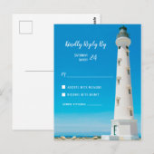 Aruba Destination Wedding RSVP Briefkaart (Voorkant / Achterkant)