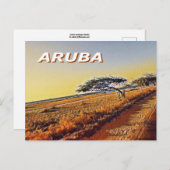 Aruba - Divi Divi Trees Briefkaart (Voorkant / Achterkant)