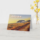 Aruba - Divi Divi Trees Kaart (Gele Bloem)