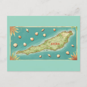 Aruba een prachtige eiland postkaart feestdagenkaart