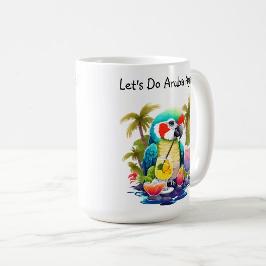 Aruba encore une fois Parlons mug (Devant droit)