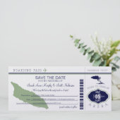 ARUBA Enregistrer la date Carte d'embarquement (Debout devant)