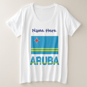 Aruba et Drapeau d'Aruba Personnalisé
