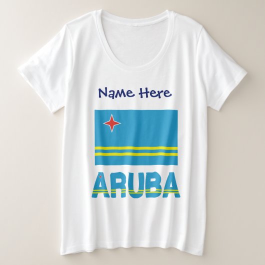 Aruba et Drapeau d'Aruba Personnalisé (Design devant)
