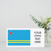 Aruba Flag (Staand voorkant)