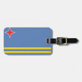 Aruba Flag Bagagelabel (Voorkant horizontaal)