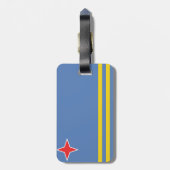 Aruba Flag Bagagelabel (Achterkant verticaal)