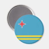 Aruba Flag Magnet Magneet (Voorkant / Achterkant)