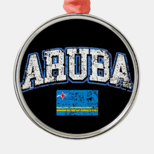 Aruba Flag Metalen Ornament