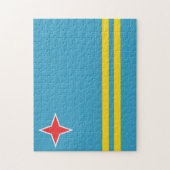 Aruba Flag Puzzle Legpuzzel (Verticaal)