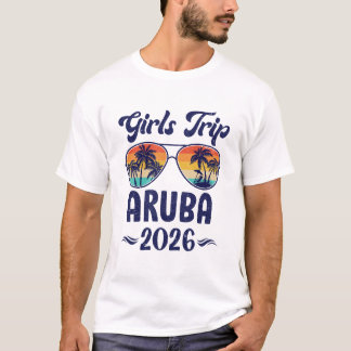 Aruba Girls Trip Beach Vacation 2026 Matching Grou T-shirt