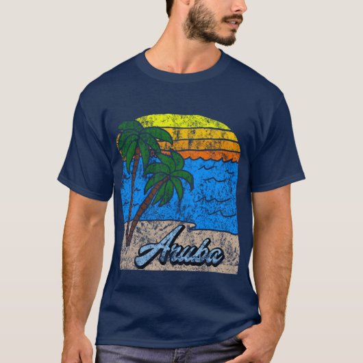 Aruba Grafisch T-shirt (Voorkant)