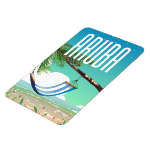 Aruba Hangmat strand reisposter Magneet