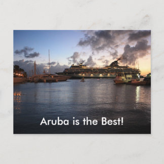 Aruba is het beste! briefkaart