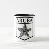 Aruba Island Design - Noir 11 oz Combo Mug (Centre)