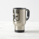 Aruba Island Design - Roestvrij staal 15 oz Travel Reisbeker (Voorkant rechts)