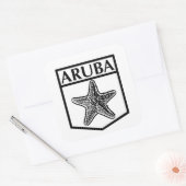 Aruba Island Design - Stickers Carrés, Glossy, Lar (Enveloppe)