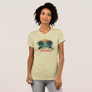 Aruba Island Design (Versie 2) - Bella+CA voor dam T-shirt
