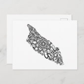 Aruba Island Kaart Reizen (Voorkant / Achterkant)