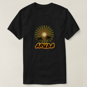 Aruba-kokosnoot, silhouet t-shirt