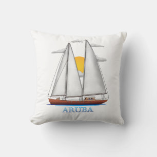 Aruba Kustzoeker Nautical Sailor Kussen