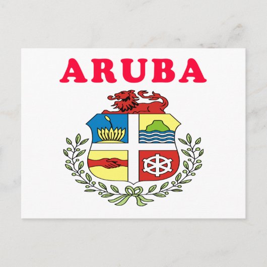 Aruba-laag van Design Briefkaart (Voorkant)