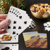 Aruba Landschap met Divi Divi Trees Pokerkaarten (Insitu)