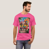 Aruba licht op t-shirt (Voorkant volledig)