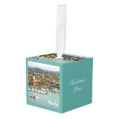 Aruba Marina Gepersonaliseerd Ornament (Voorkant hoekig)