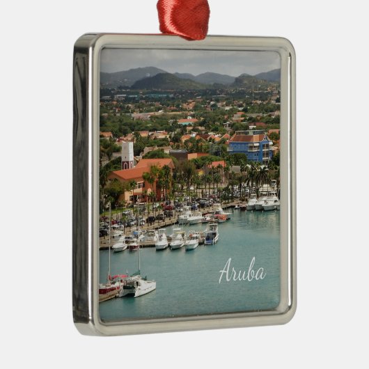 Aruba Marina Metalen Ornament (Rechts)