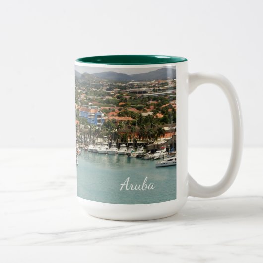 Aruba Marina Tweekleurige Koffiemok (Rechts)