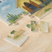 Aruba multiweergave waterverf legpuzzel (Zijkant)
