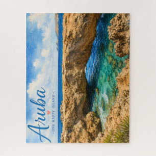 Aruba Natuurlijke Brug rotsformatie Caribisch gebi Legpuzzel