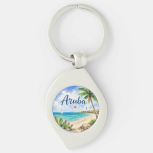 Aruba Nederlands Caribisch Eiland reis souvenir Sleutelhanger