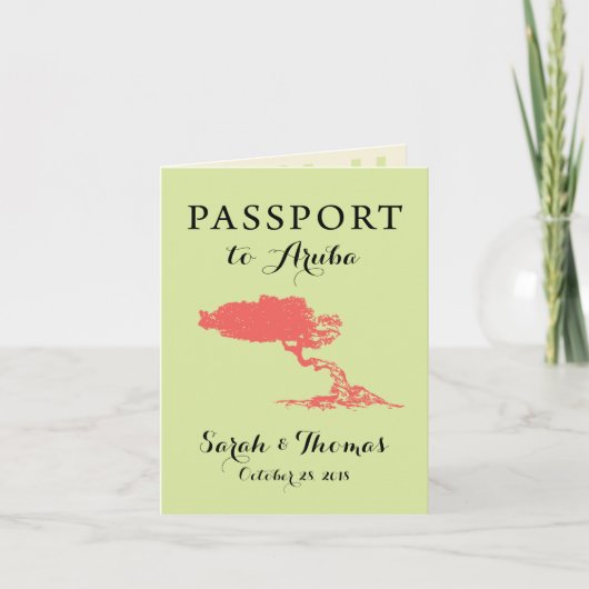 Aruba Passport | Datum opslaan (Voorkant)