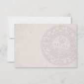Aruba Passport Wedding RSVP Kaart (Achterkant)