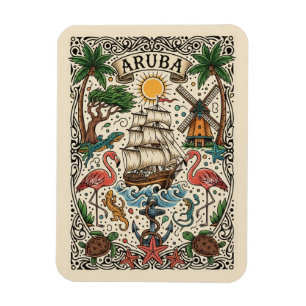 Aruba Reizen Magneet