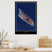 Aruba Satellite Poster Map (Keuken)
