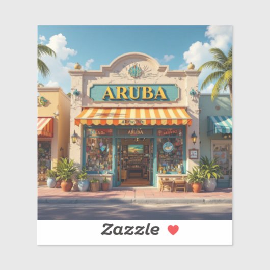 Aruba shop sticker (Vel)