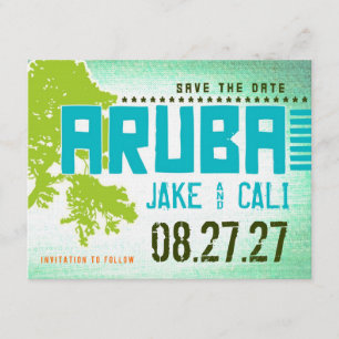 ARUBA Sla de datum op Save The Date