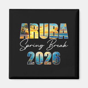 Aruba Spring Break 2026 Zomer Vakantie Strand Magneet
