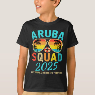Aruba Squad 2025 Vakantie Vrienden Familie Matchin T-shirt