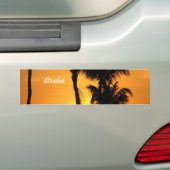 Aruba Sunset Bumpersticker (Op auto)